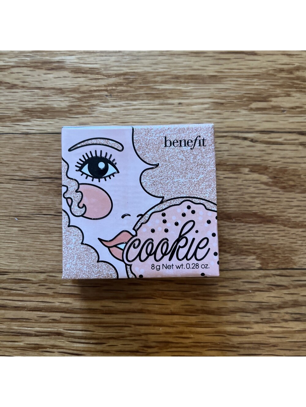 Benefit Cookie Golden Pearl Highlighter Powder Shimmer Glow Full Size 0.28oz New